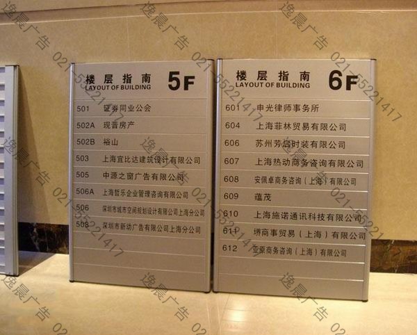 不銹鋼指示牌,樓層指示牌